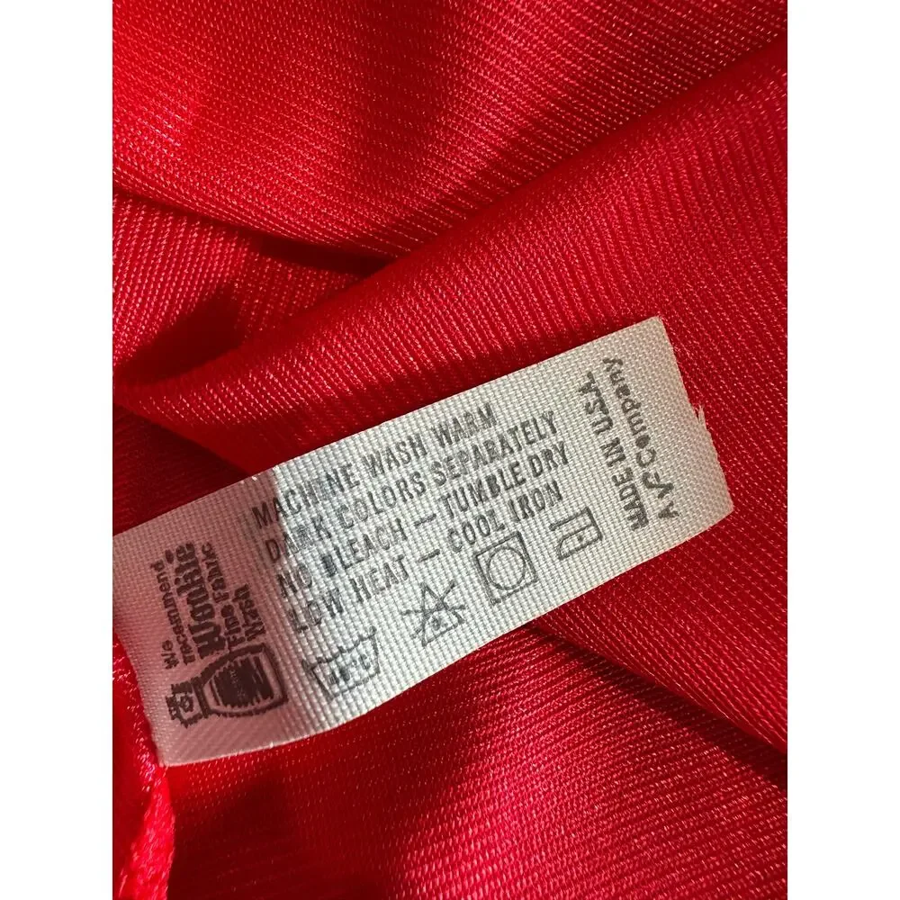 Vintage Deadstock Vassarette Nightie Mini Dress Slip Red M - Picture 8 of 12